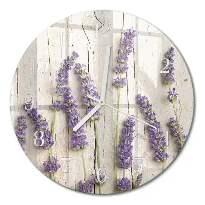 Relógio de decoração redondo Lavanda