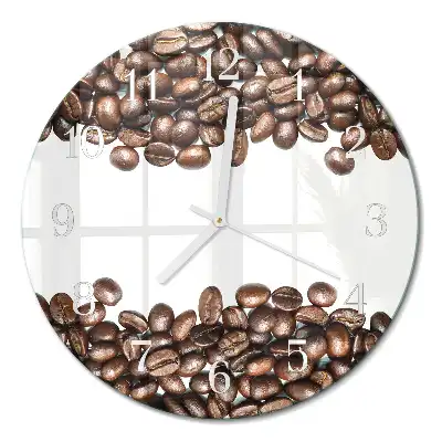 Relógio redondo Grãos de café