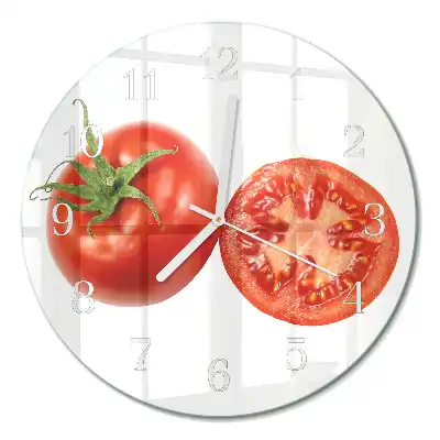 Relógio de decoração redondo Tomates