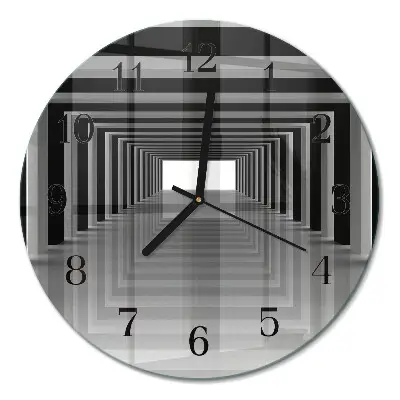Relógio de cozinha redondo túnel 3D
