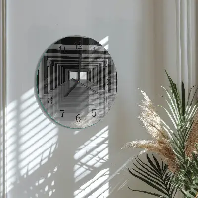 Relógio de cozinha redondo túnel 3D