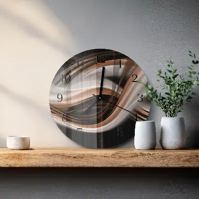 Relógio de parede redondo Arte abstrata