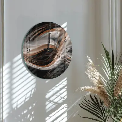 Relógio de parede redondo Arte abstrata
