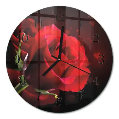 Relógio de cozinha redondo Rosas