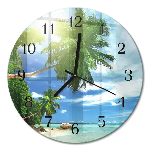 Relógio de cozinha redondo Ilha Palm