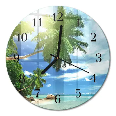 Relógio de cozinha redondo Ilha Palm