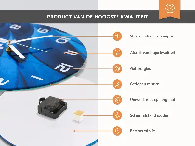 Relógio de cozinha redondo Livro