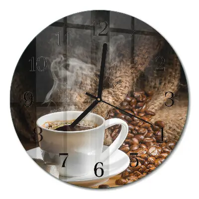 Relógio de parede redondo Café