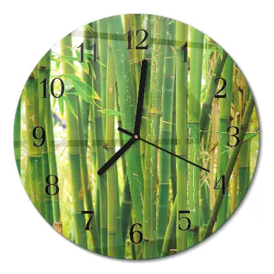 Relógio de cozinha redondo Bambu