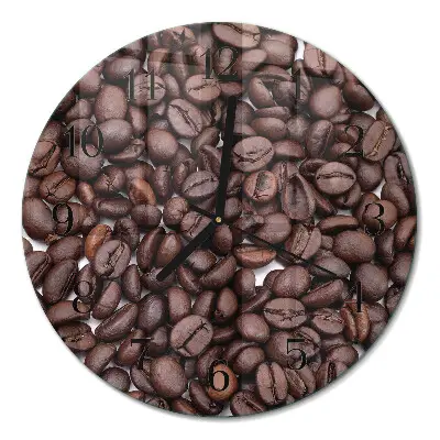 Relógio de parede redondo Grãos de café