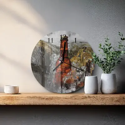 Relógio de parede redondo Cerveja