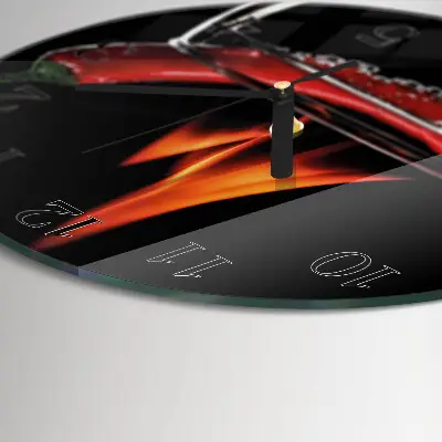Relógio de parede redondo pimenta ardente