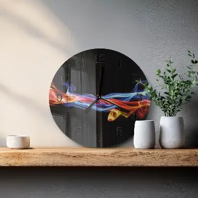 Relógio de cozinha redondo Fumaça abstrata