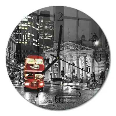 Relógio de parede redondo ônibus de Londres