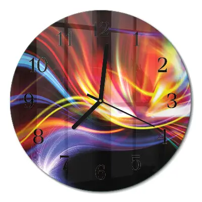 Relógio de parede redondo Arte abstrata
