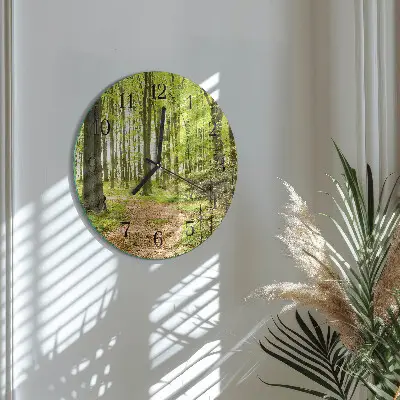 Relógio de parede redondo Floresta