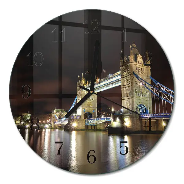 Relógio de parede redondo Ponte de Londres