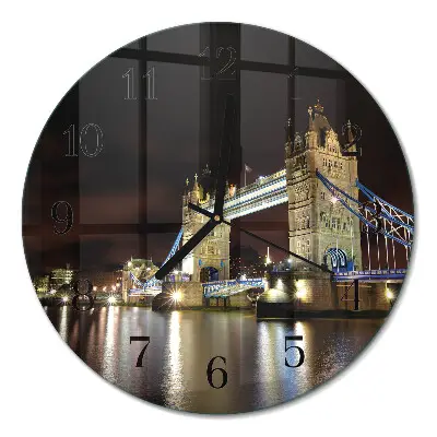 Relógio de parede redondo Ponte de Londres