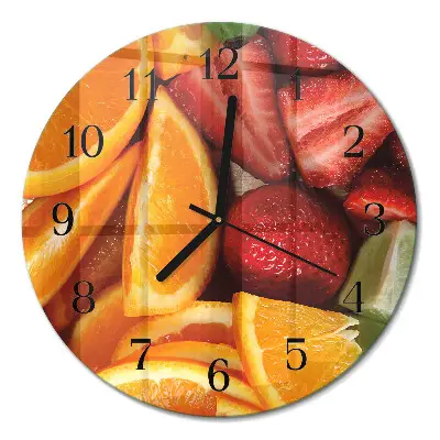 Relógio de parede redondo Fruta