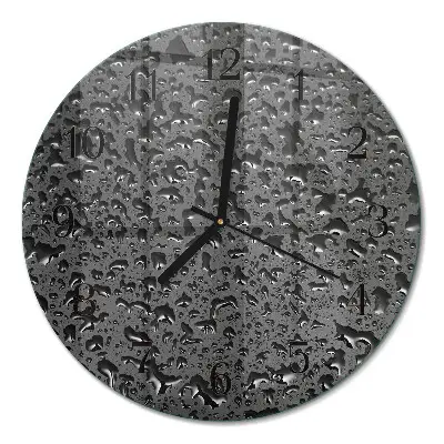 Relógio de parede redondo Gotas de água