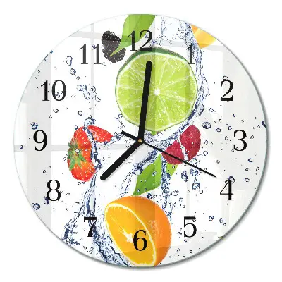 Relógio de cozinha redondo Fruta limão