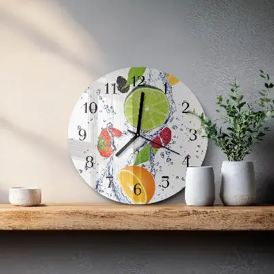 Relógio de cozinha redondo Fruta limão