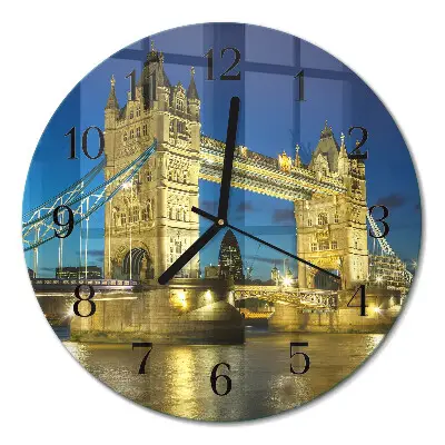 Relógio de parede redondo Ponte de Londres