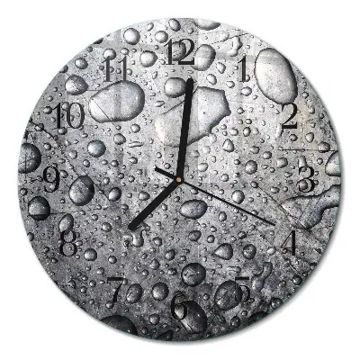 Relógio de parede redondo Gotas