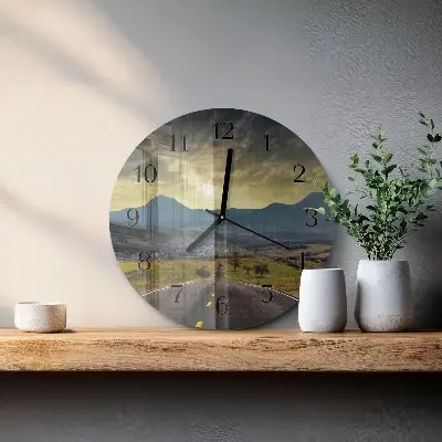 Relógio de cozinha redondo Trilha da montanha