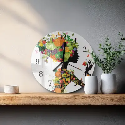 Relógio de cozinha redondo Pedaço