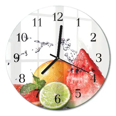 Relógio de parede redondo Fruta