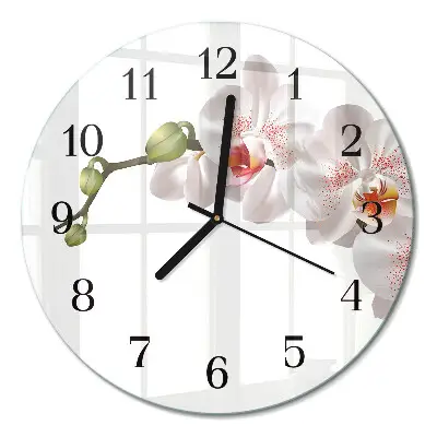 Relógio de cozinha redondo Orquídea