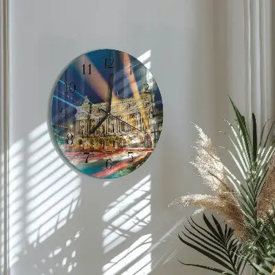 Relógio de parede redondo Luz