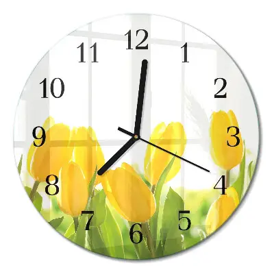 Relógio de cozinha redondo Tulipas