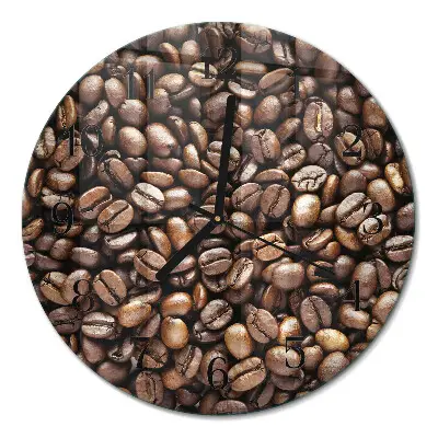 Relógio de parede redondo Grãos de café