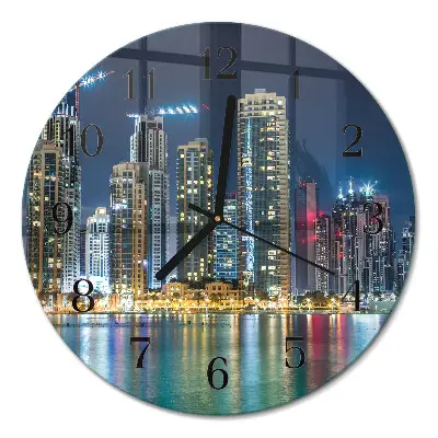 Relógio de cozinha redondo Cidade noturna