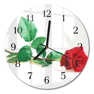 Relógio de parede redondo Rosa