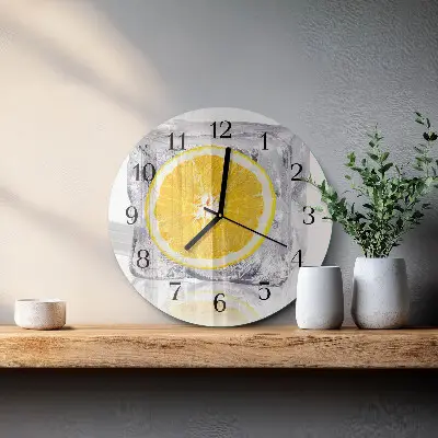 Relógio de cozinha redondo Sorvete de laranja