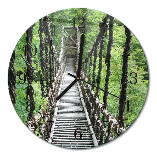Relógio de parede redondo Ponte suspensa