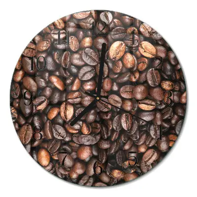 Relógio de parede redondo Grãos de café