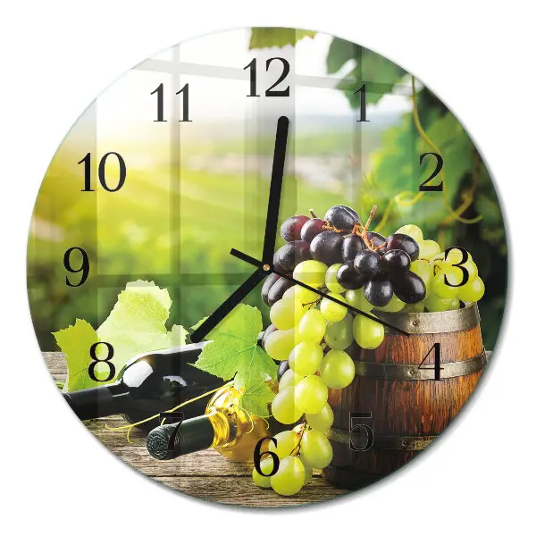 Relógio de cozinha redondo Vinho de uva