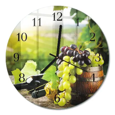 Relógio de cozinha redondo Vinho de uva