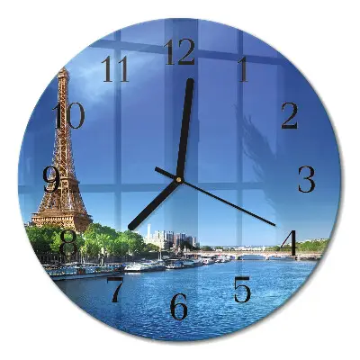 Relógio de parede redondo O Céu de Paris