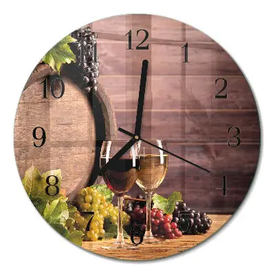 Relógio de cozinha redondo Uvas