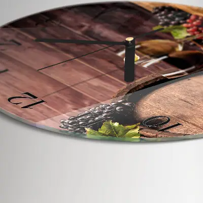 Relógio de cozinha redondo Uvas