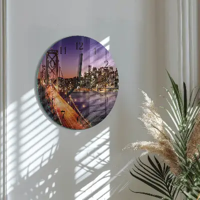 Relógio de parede redondo Cidade das Pontes