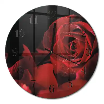 Relógio de parede redondo Rosa
