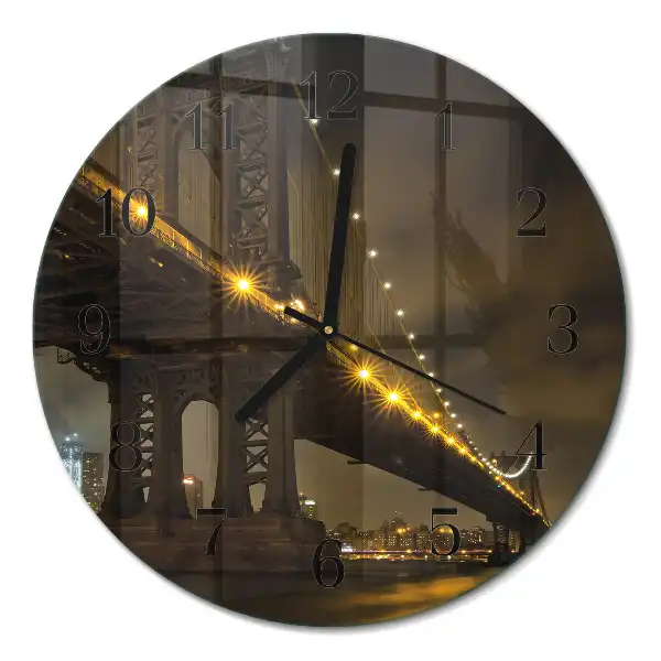 Relógio de cozinha redondo Ponte Noturna