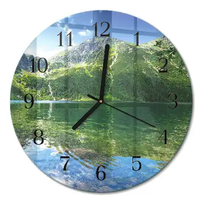 Relógio de parede redondo Lago da montanha