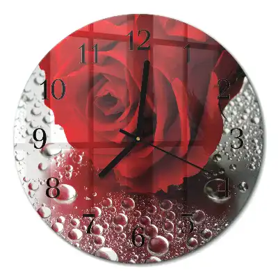 Relógio de parede redondo Rosa